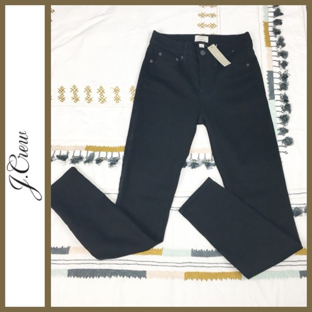 J. Crew Lookout High Rise Skinny Jeans Black